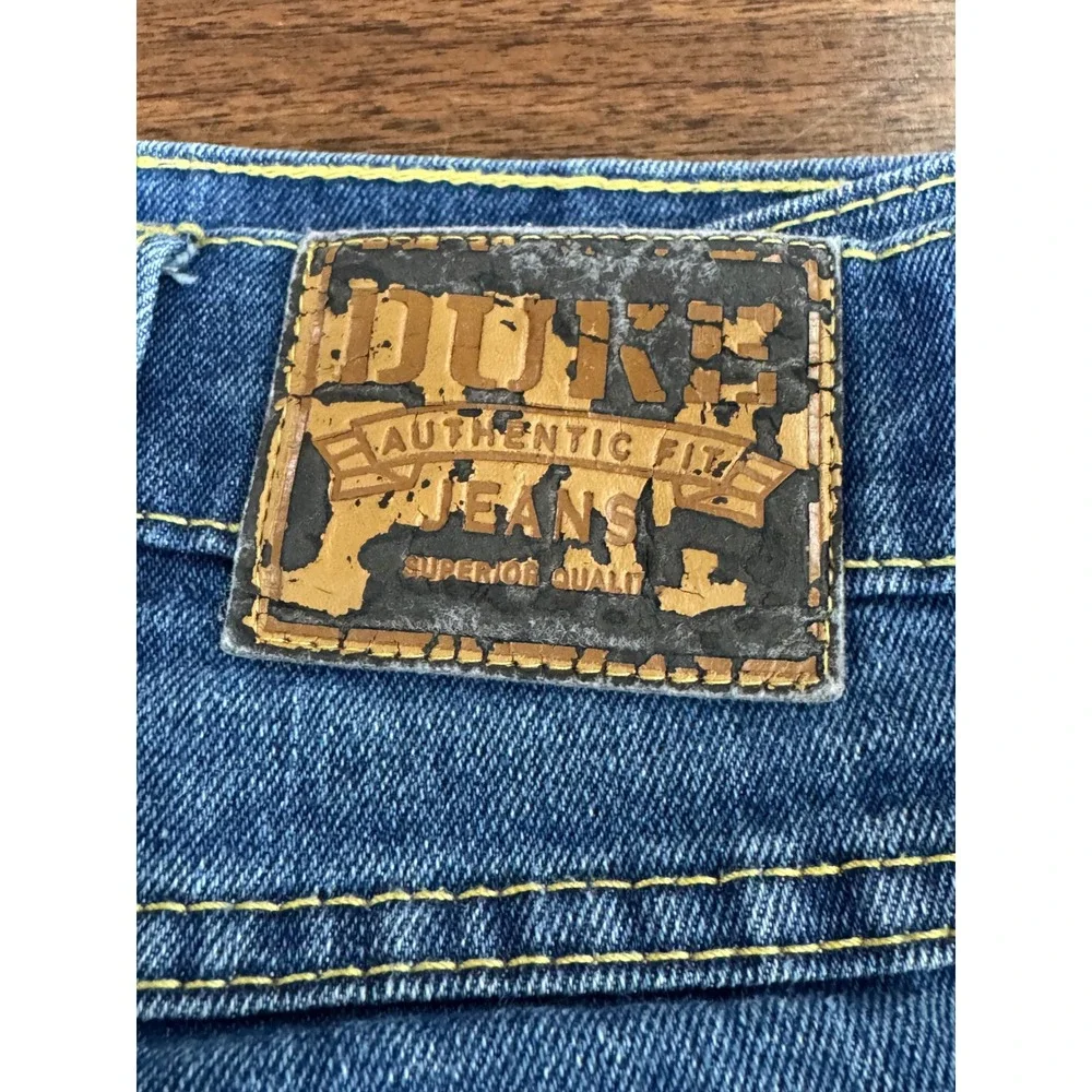 Duke Jeans Blue Authentic Fit Straight Leg Denim Pants Style 025 40/M Mens